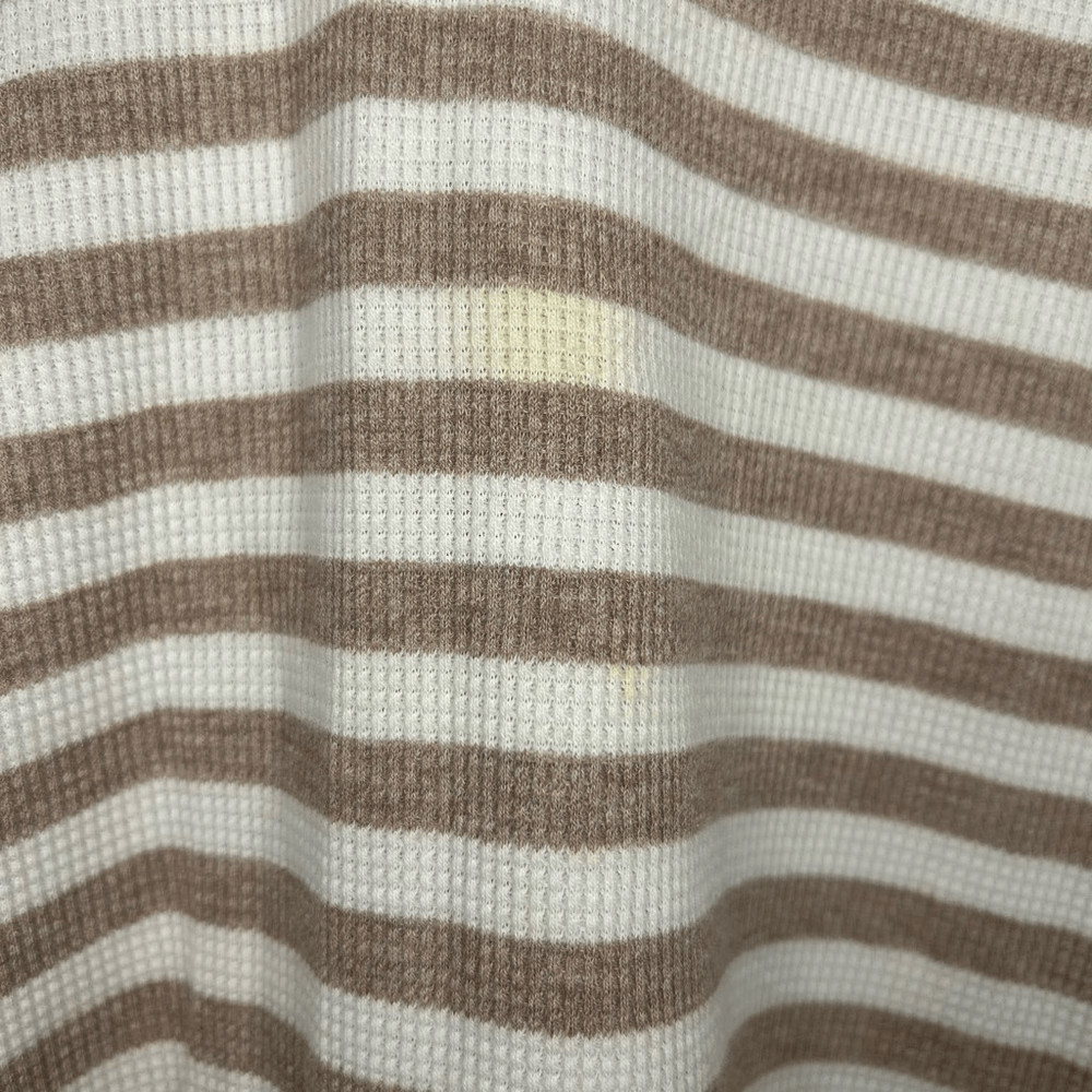 Ruby Rd. Brown Long Sleeve Striped Tunic Size L & Pull On Ankle Pants Size 14P