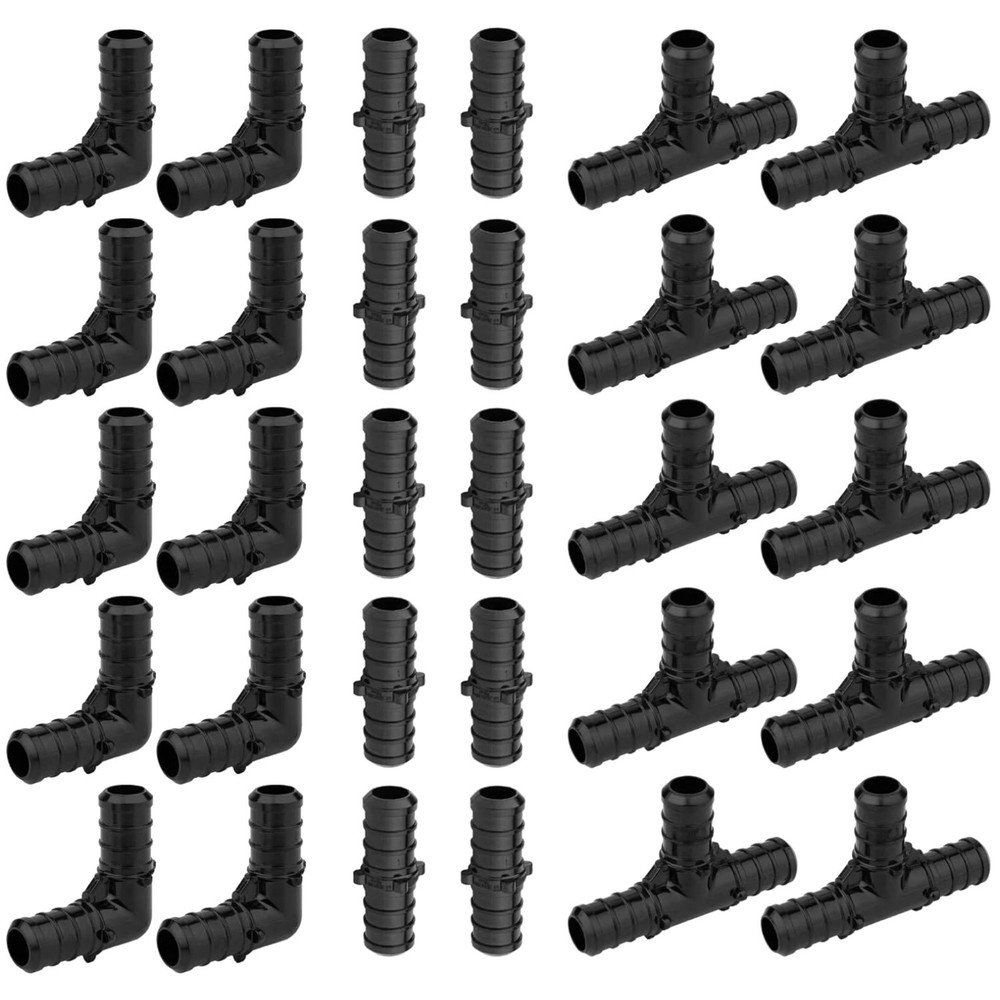 Lead-Free 1/2" Poly PPSU Barb Crimp Fitting Bundle