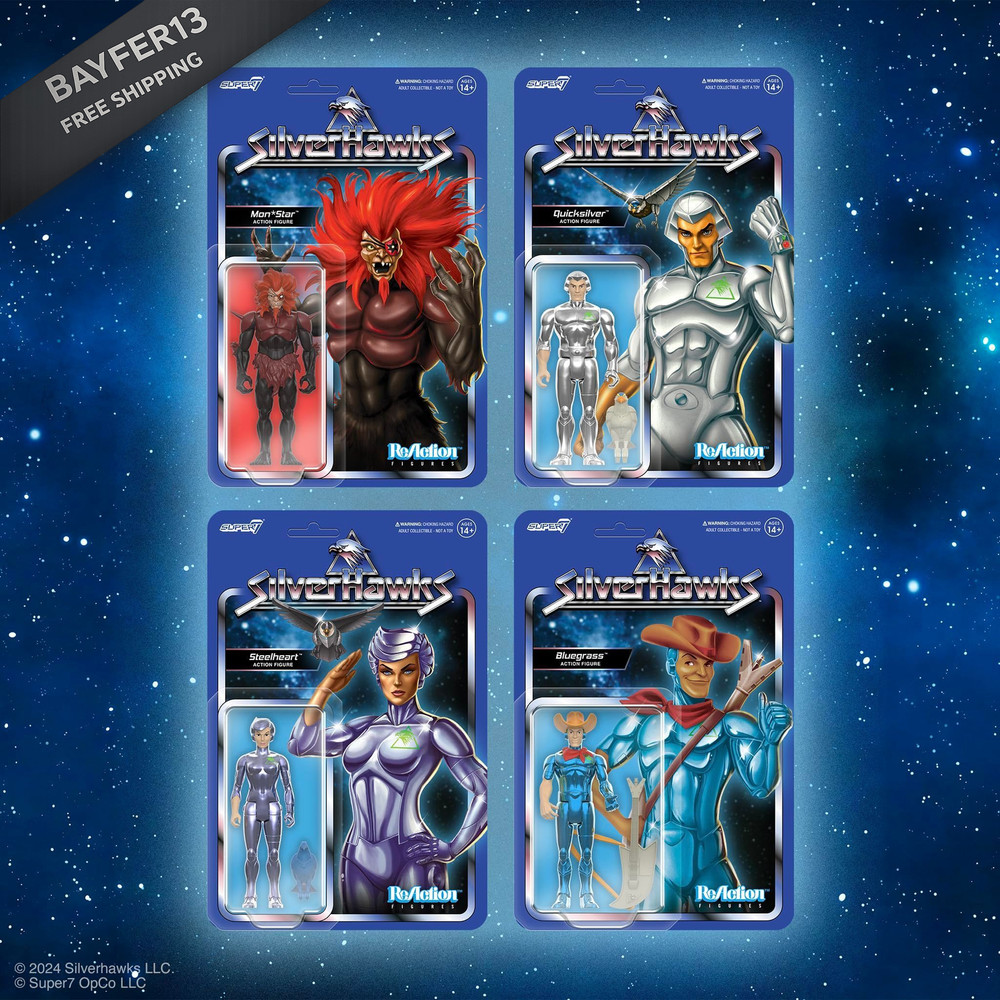 Super7 SilverHawks Quicksilver (Toy Version) 3.75 inch Scale, Multicolor