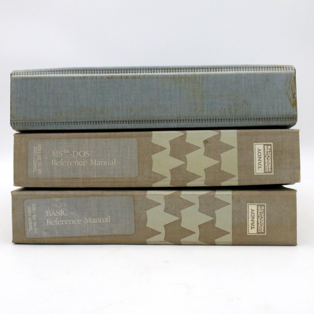 Vintage Tandy 1000 BASIC, MS-DOS, Multiplan Worksheet Reference Manuals, 1983/84