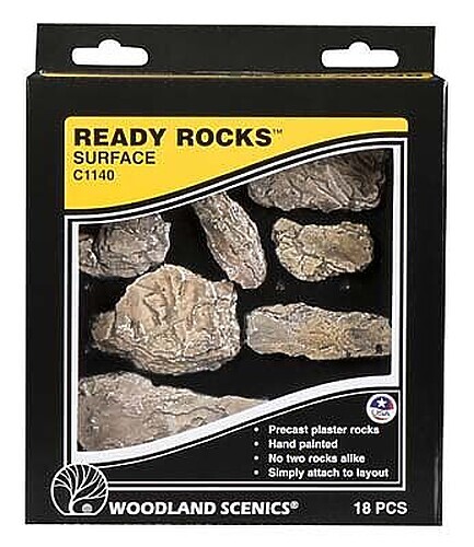 Woodland Ready Rocks - Surface Rocks - Model Railroad Miscellaneous Scenery