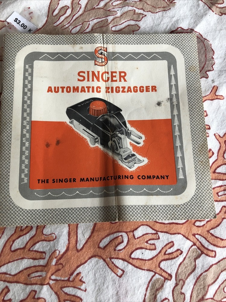 1950s Singer Sewing Machine Automatic Zigzagged For Multiple Class Machines