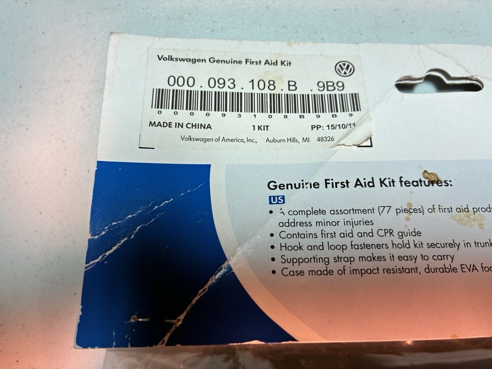 Volkswagen Genuine First Aid Kit