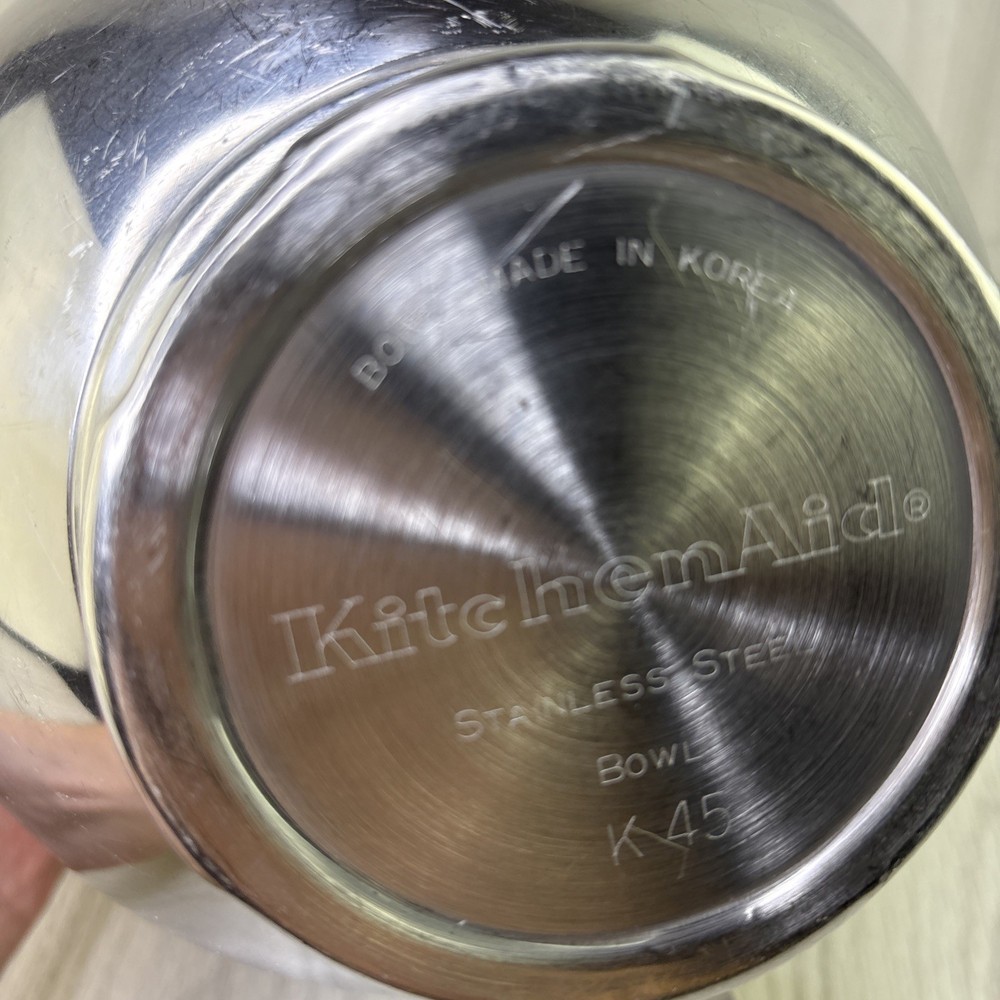 Kitchenaid K45 Stainless Replacement Mixing Bowl w/ Handle for Stand Mixer