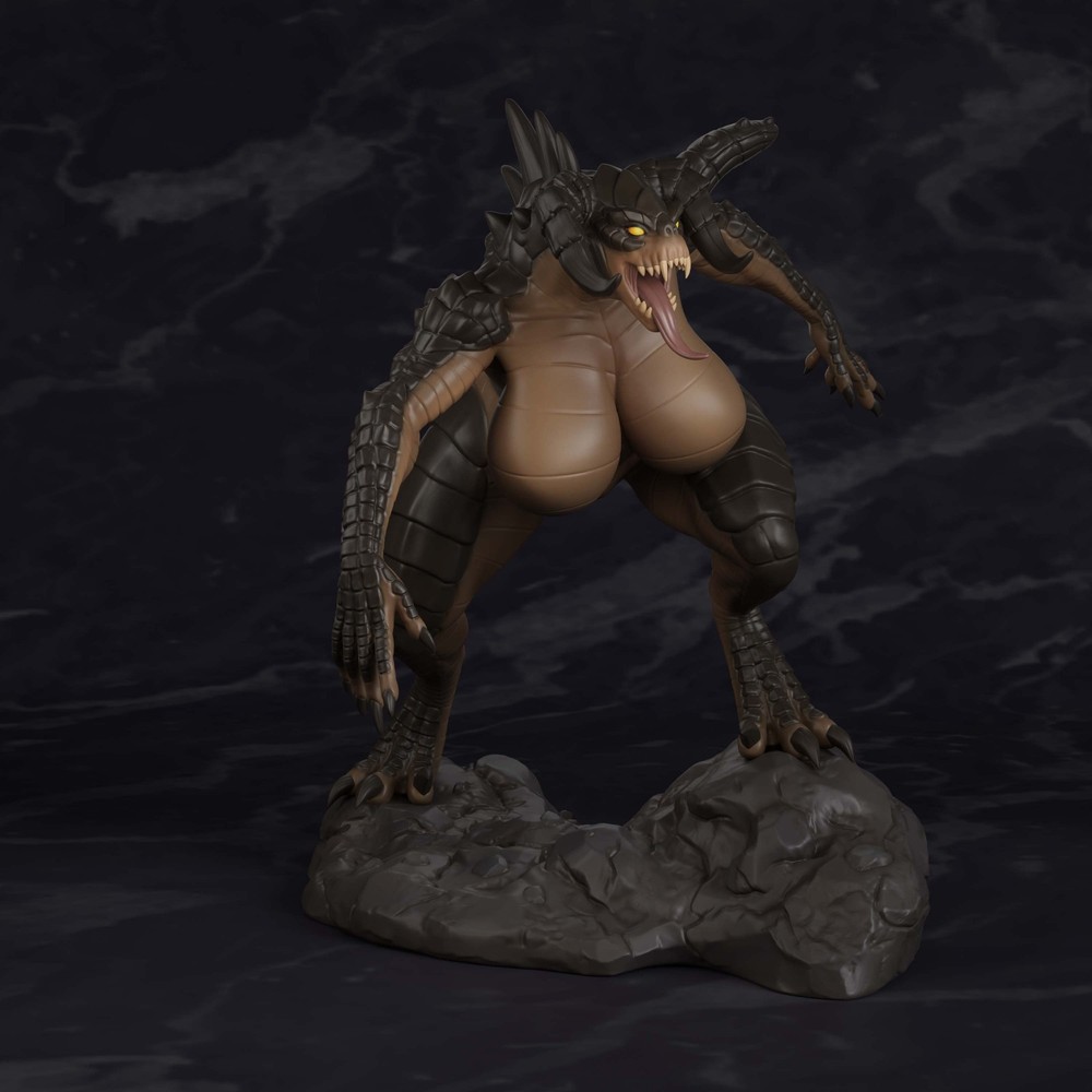 DeathClaw Polybits 1/12 Scale Resin Figure NSFW | Unpainted Model Kit