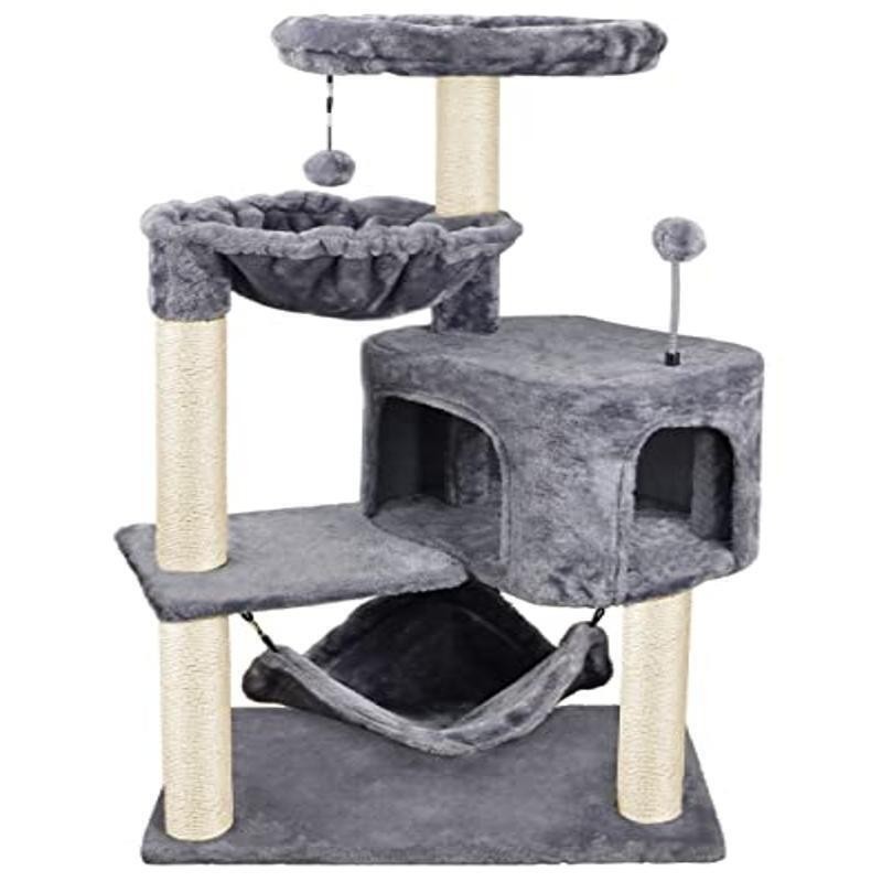 Cat Tree Condo Hammock Scratching Post Toy Bed Tower Medium Small Cats New