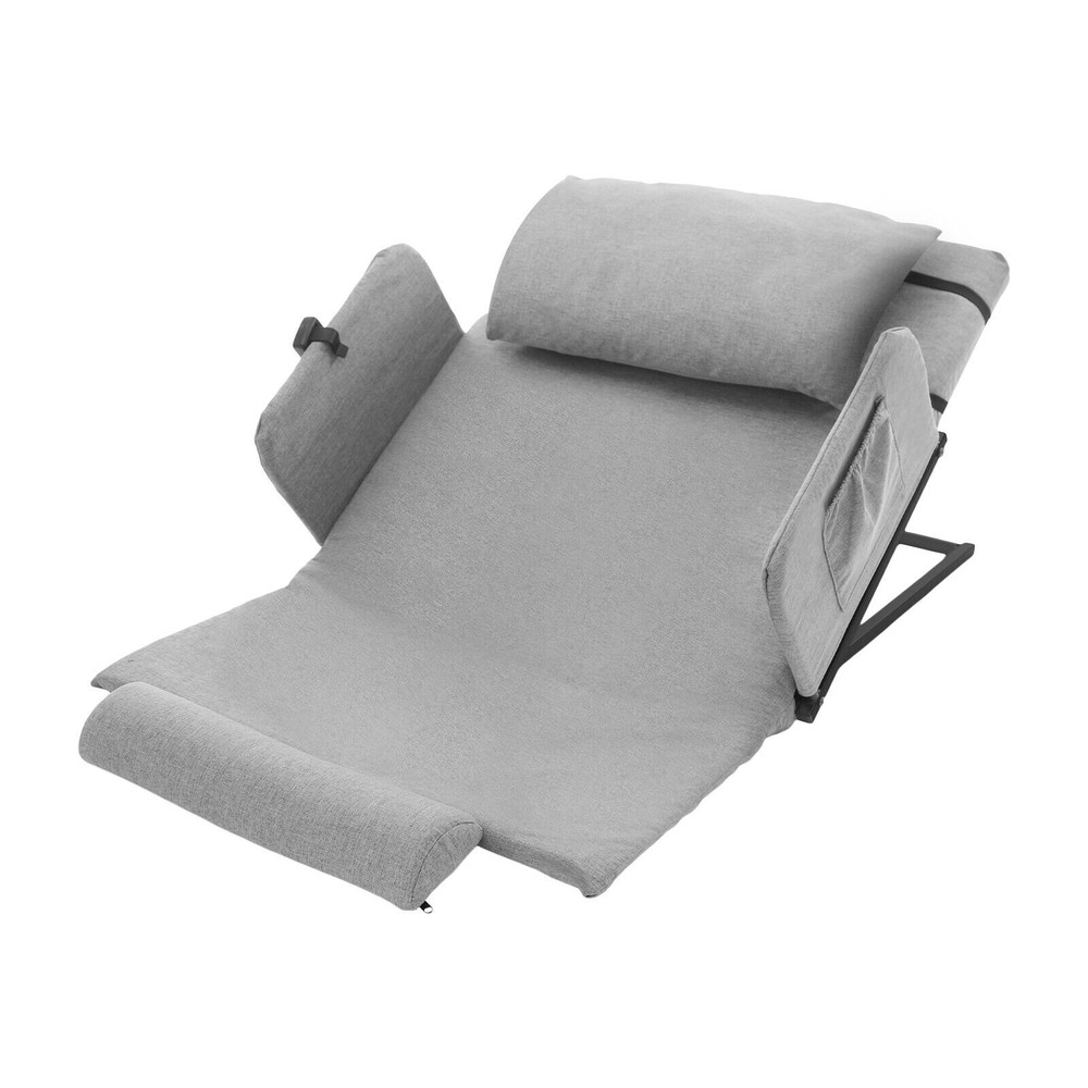 Electric Lift Backrest Bed Grey Electric Lifting Adjustable Bed Back Rest
