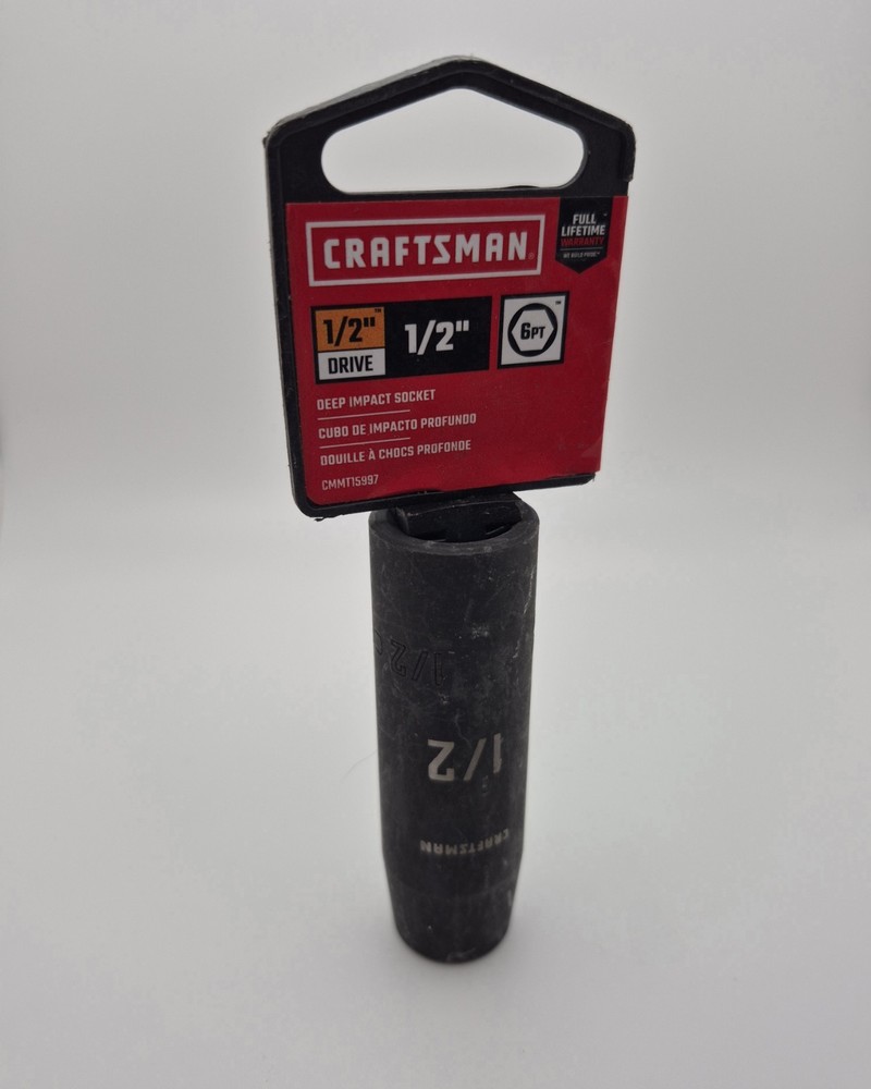 Craftsman 1/2" Drive 1/2" 6pt Deep Impact Socket
