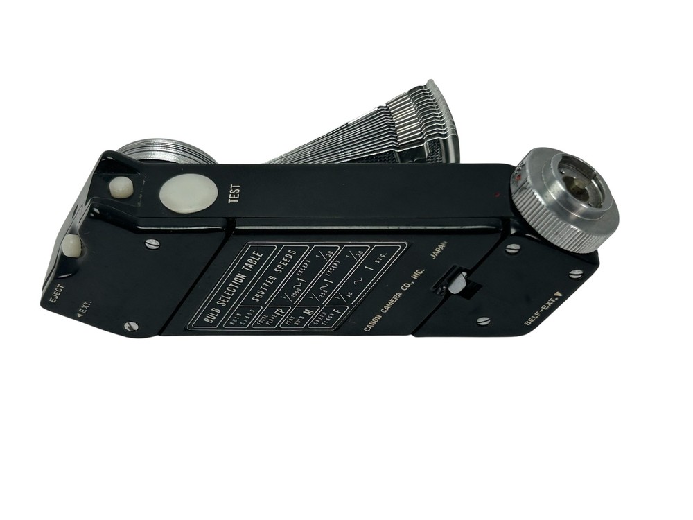 [Untested] Canon Flash Unit Model V with Leather Case From JAPAN