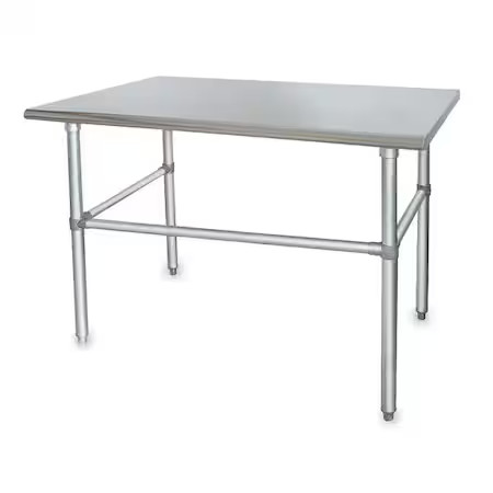 Fixed Work Table, Ss, 72" W, 30" D,  2Kre2