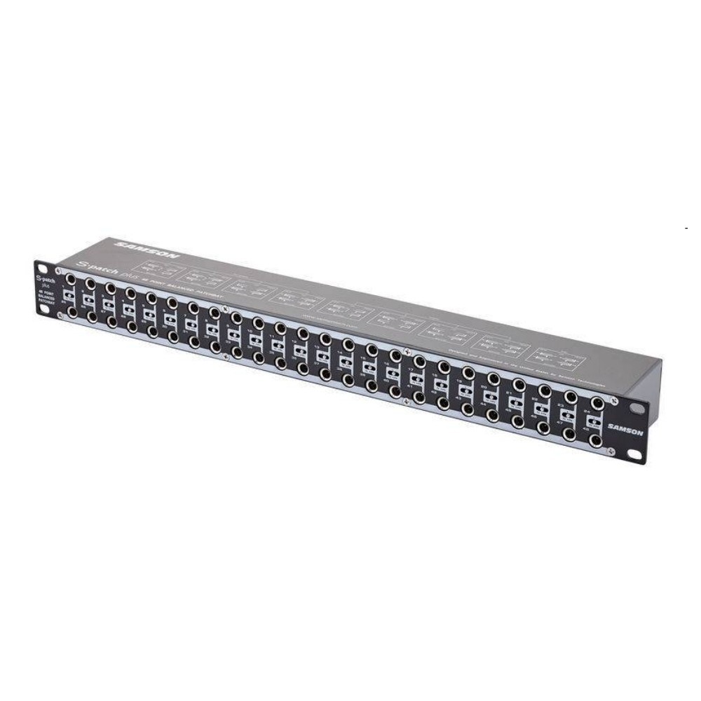 SAMSON S-PATCH PLUS 48-Point Rackmount Balanced Patchbay Front Panel Switching