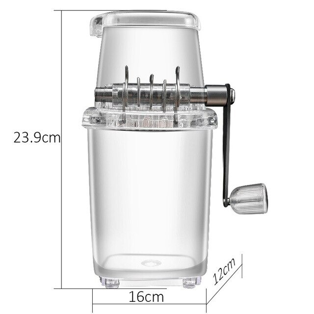 Ice Crusher Hand Crank Ice Machine Kitchen Bar Ice Blenders Fun Drinks Tools