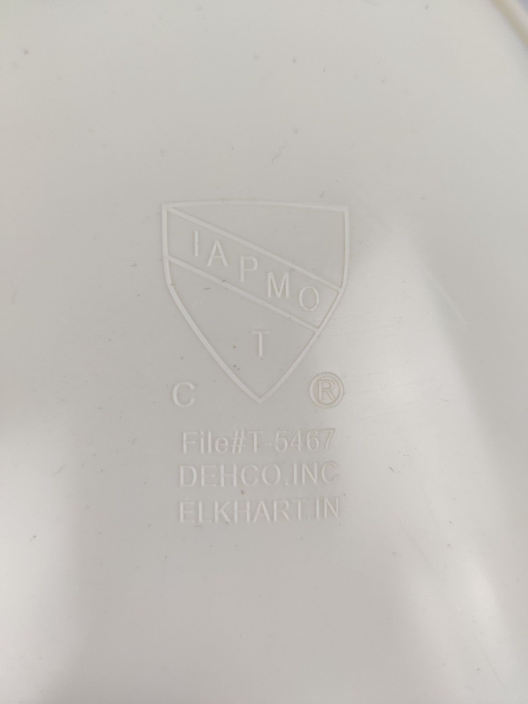 RV Bathroom Sink 17 x 12 Oval Biscuit Plastic Single Bowl Camper Trailer