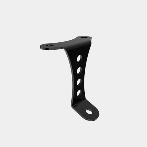 Universal No-Brow Headlight Mount Bracket – 3.5″ Riser Spacing, Gloss Black