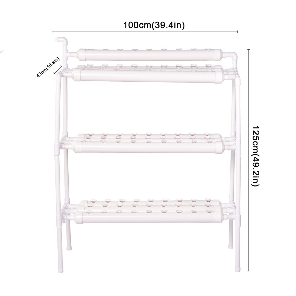 Hydroponic Site Grow Kit 90 Planting Sites 3 Layer Hydroponics System