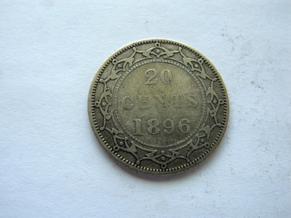 1896 Newfoundland 20 Cent