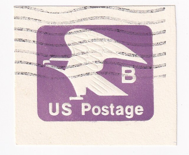 STAMP US SCOTT U592 "Eagle & B" 18 CENT 1981 USED FANCY CANCEL WAVE - B