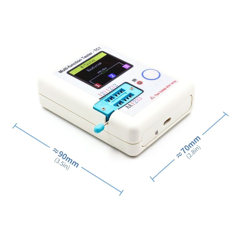LCR-TC1 1.8" Color Display Transistor Meter Tester for Diode Triode Capacitor