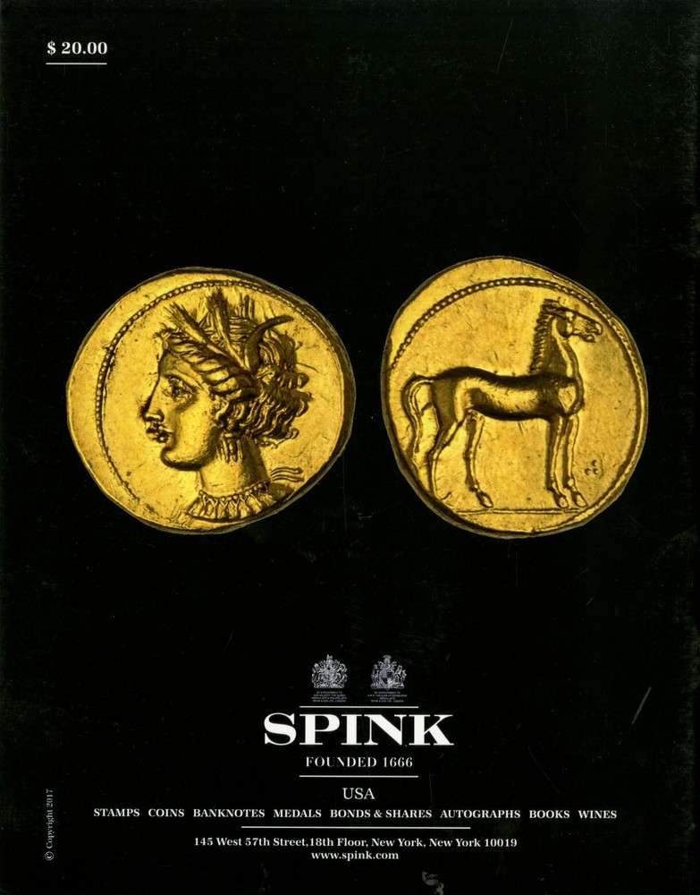 Spink, Ancient Coins: The Christopher 'Kit' Reed Collection, Mar 2, 2017