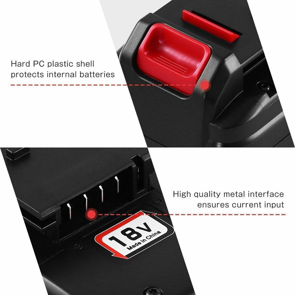 18V 18-Volt 4.8Ah Replacement Battery Pack for Porter Cable PC18B Cordless Tools