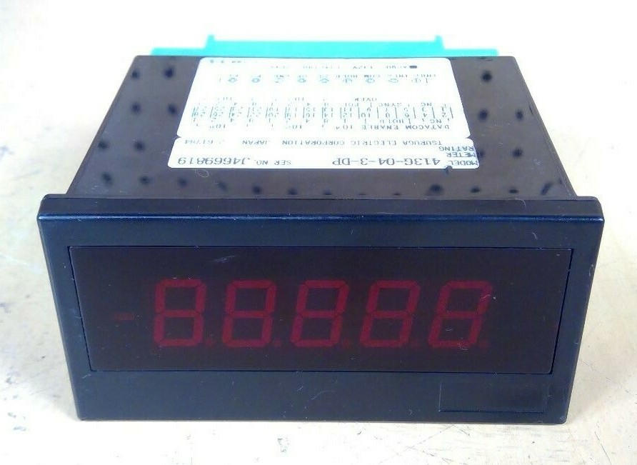 Tsuruga Electronic 413G-04-3-DP Digital Instrument Meter                      2D