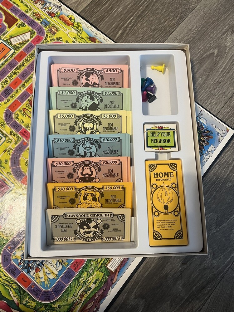 Generosity Vintage Board Game. 100% Complete. Christian Value Game! 1985