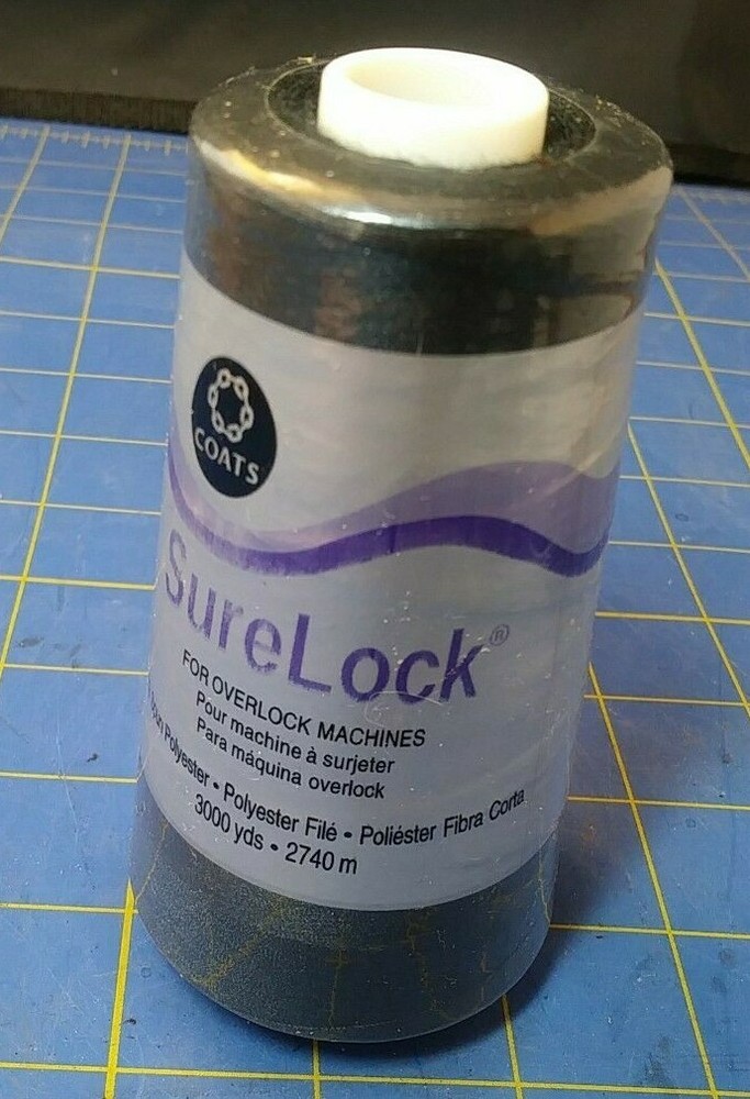 Surelock Overlock Thread 3,000yd Black 071484040134