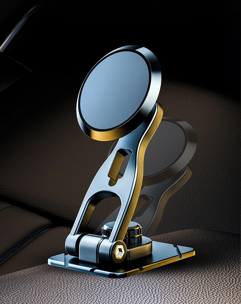 360° Rotation Magnetic Phone Holder Foldable Car Mount Stand Dashboard Universal