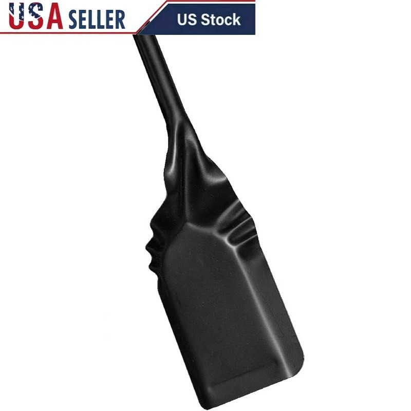 Durable Iron Fireplace Shovel Ergonomic Handle Indoor Outdoor Use Rust Resistant