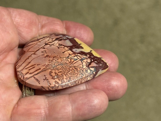 RARE & BEAUTIFUL: 2 1/4 " MOOKAITE JASPER,MOROCCO.
