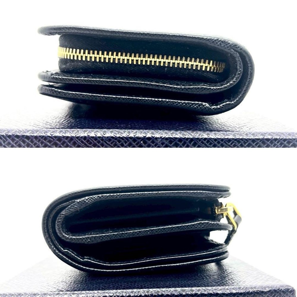 PRADA Two-Fold Wallet Saffiano Metal Logo