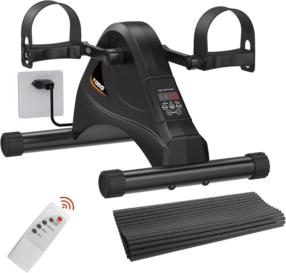 Motorized Pedal Exerciser Mini Exercise Bikes, under Desk Bike Peddler Exerciser