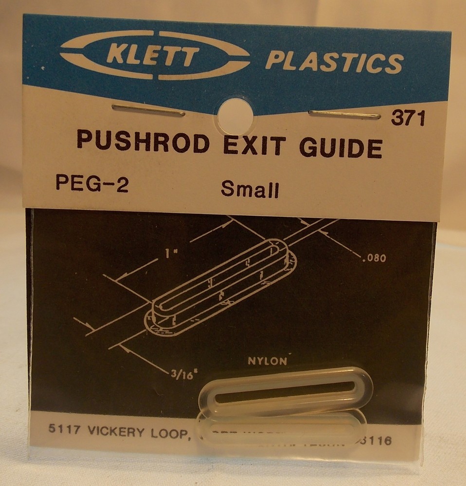 3 packages of KLETT push rod pushrod exit guide PEG-2 371