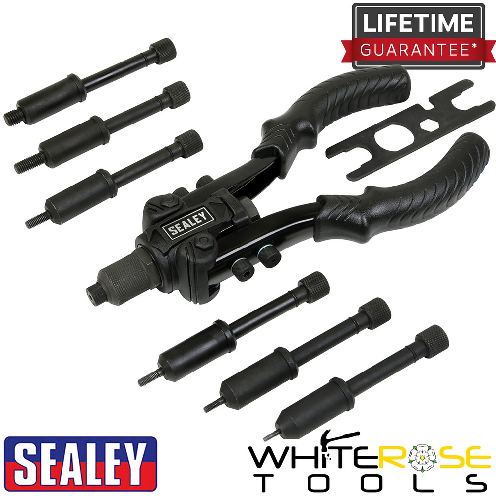 Sealey 2-in-1 Compact Riveter Heavy-Duty Nut Riveter Gun Tool