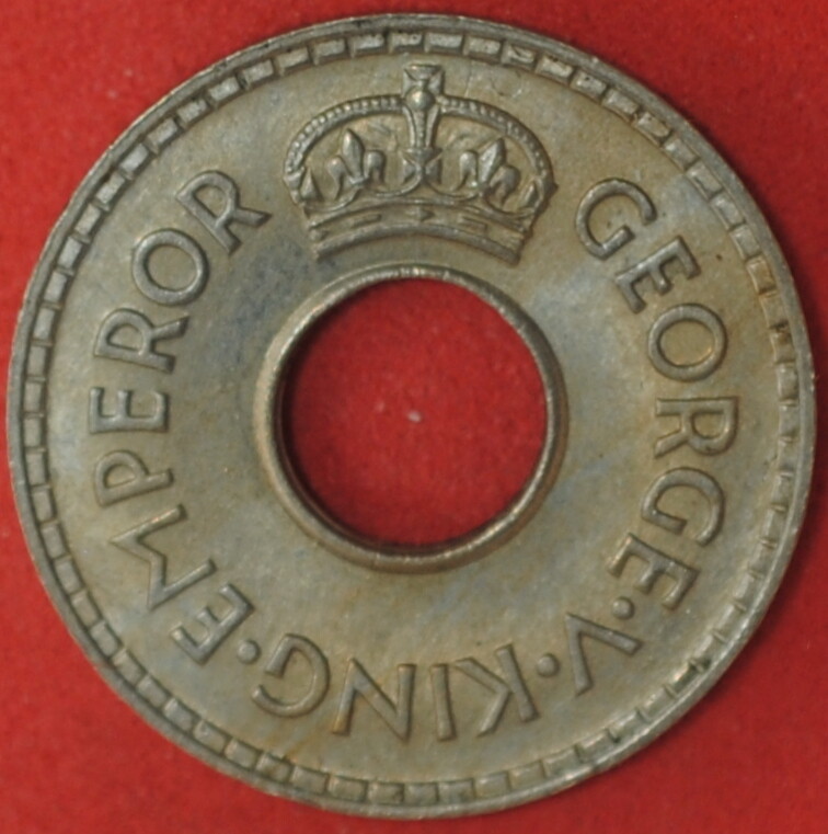 1934 Fiji Halfpenny UNC