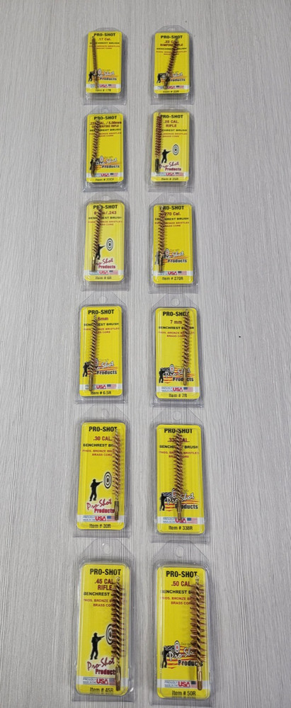 Pro-Shot Bronze Benchrest Brush - Rifle Caliber