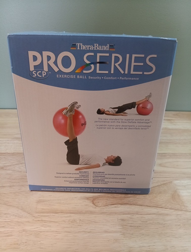 Blue TheraBand Exercise & Stability Ball Pro Series New Open Box