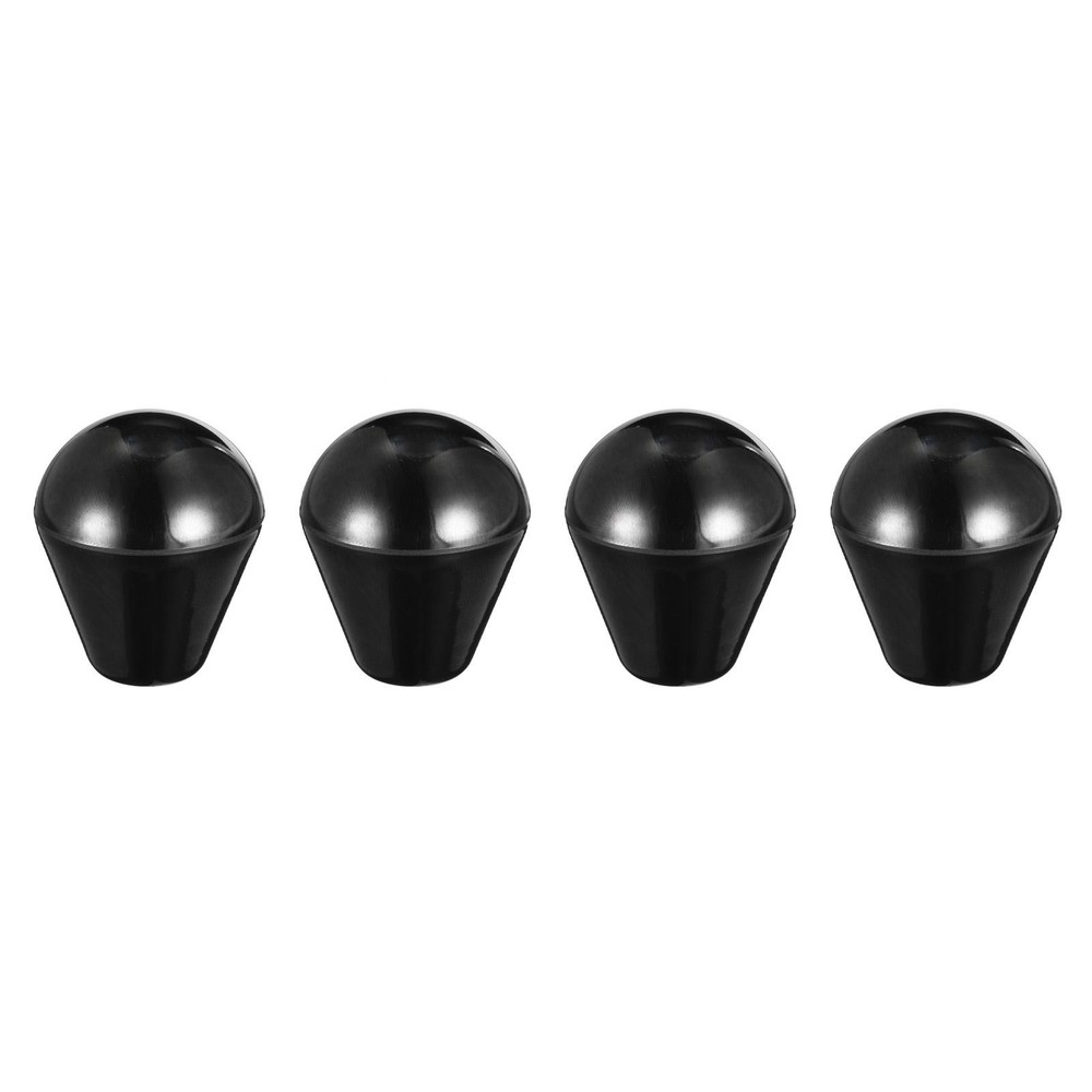 M8x40mm Female Threaded Hand Knobs Oval Brass Insert Handles for Machine, 4Pcs