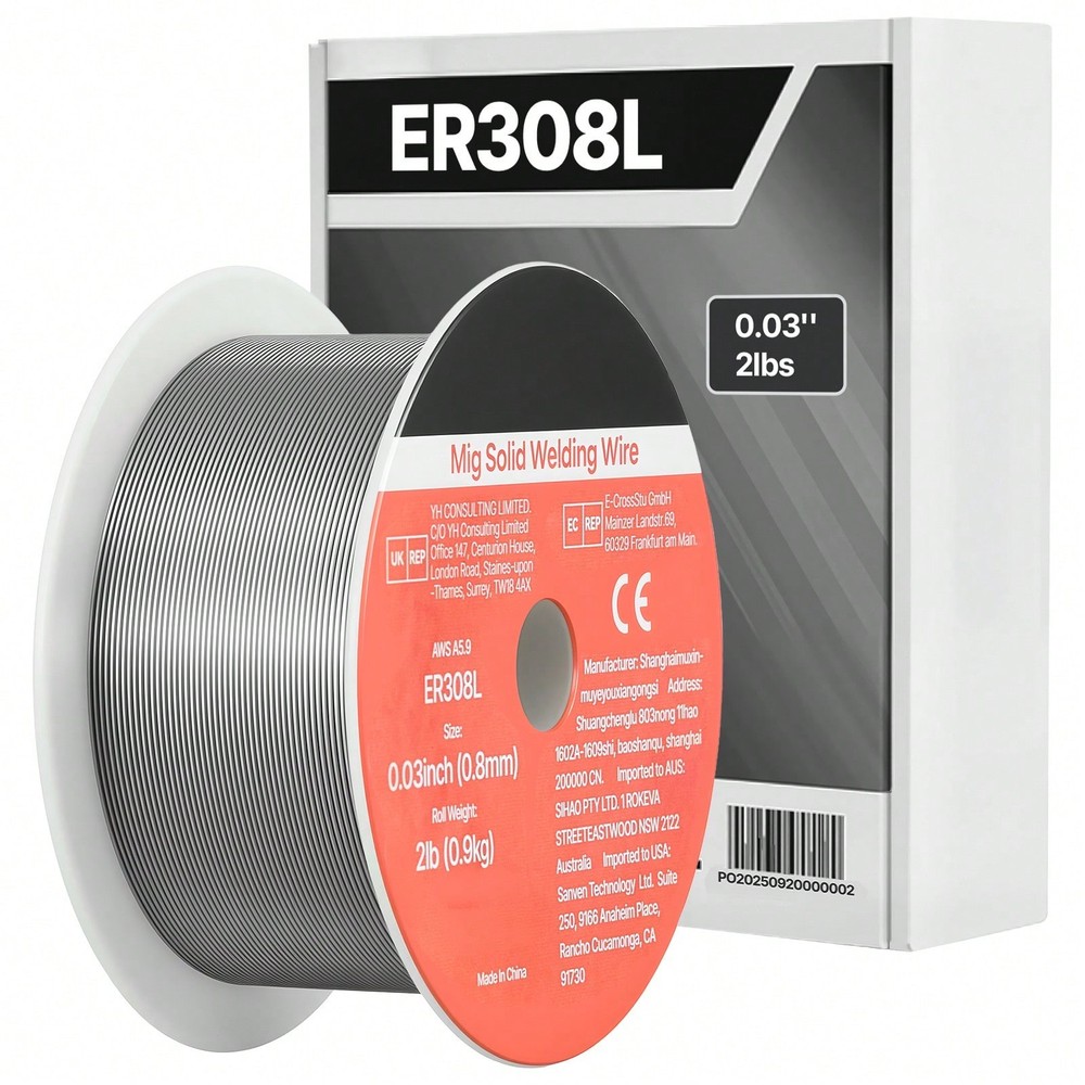 Solid MIG Welding Wire, ER308L 0.03-Inch 2 LBS, Low Spatter