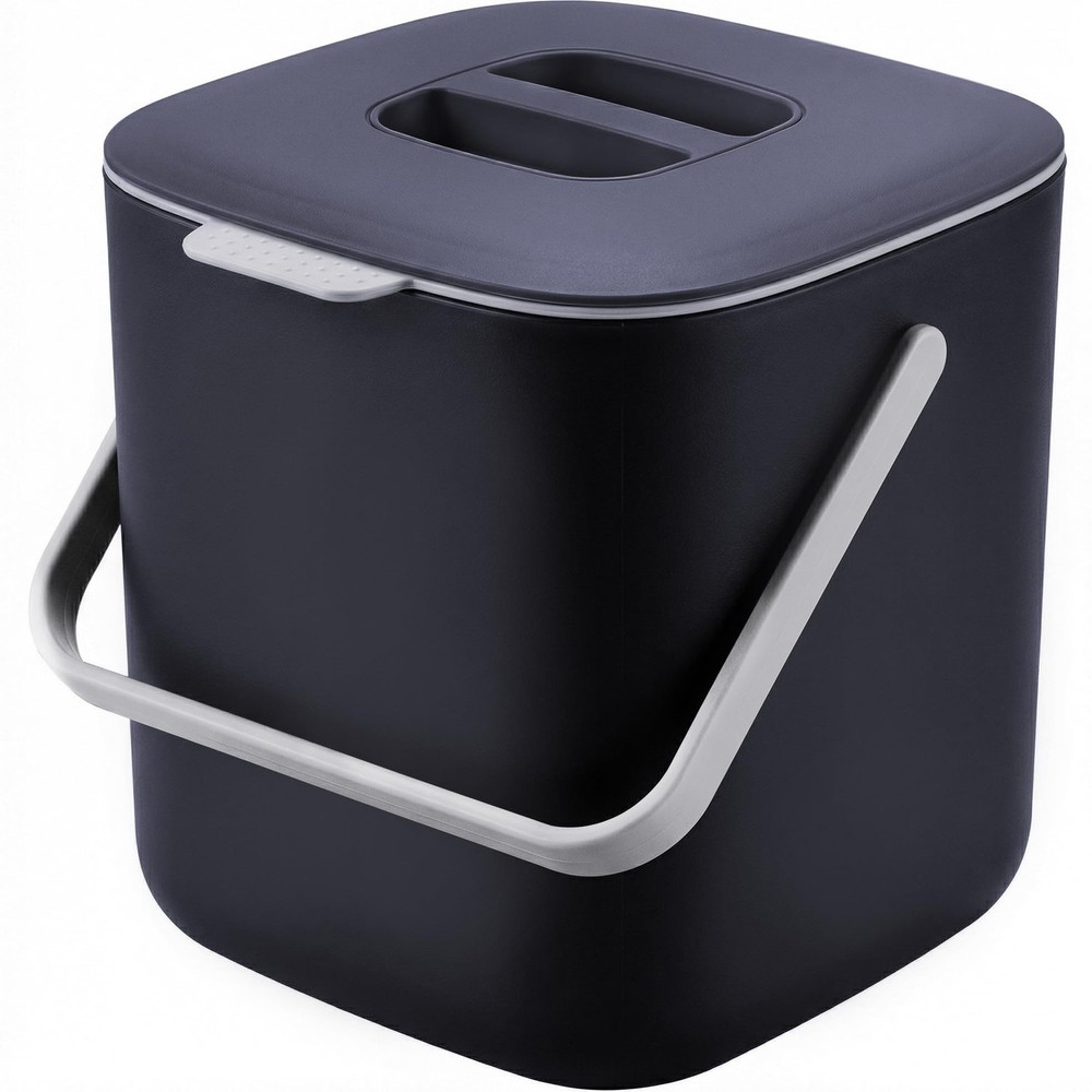 Compost Bin Kitchen, Sealed Countertop Compost Bin，No Filter Required, 0.