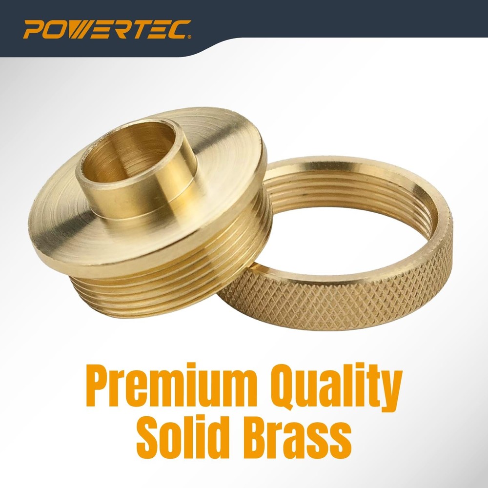 Router Guide Bushing Solid Brass 5/8", Short Shank Precision Router Bushings ...
