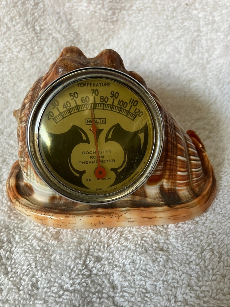 Vintage Rochester Room Thermometer in a Shell