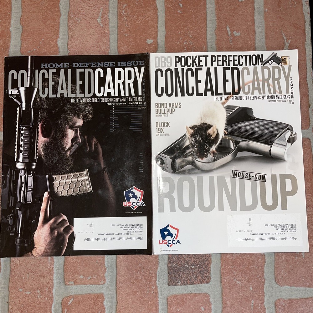 CONCEALED CARRY Magazine Lot - 20 Issues 2016, 2018, 2019, 2020 USCCA