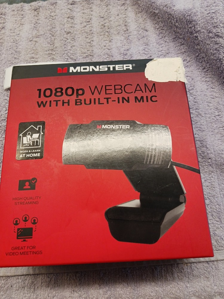 New Monster Black 1080p Webcam