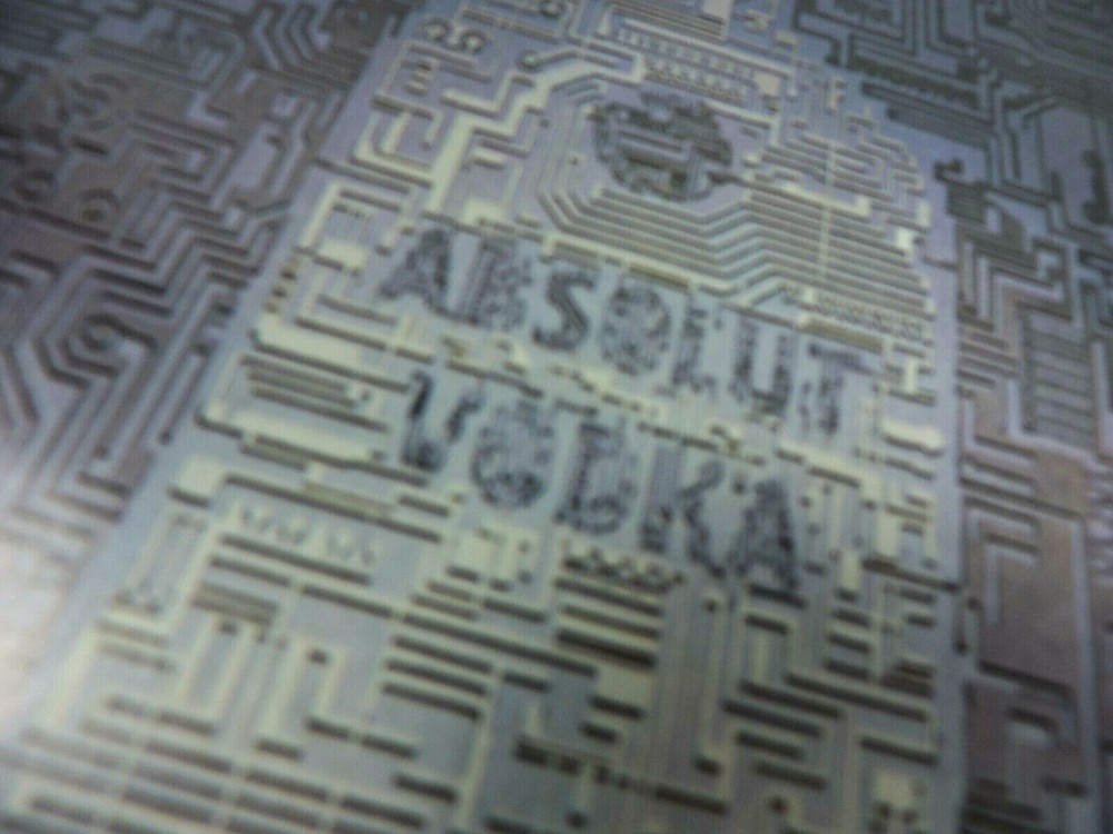 Absolut Intelligence Vodka Vintage Ad 1989 Circuit Alcohol Advertisement