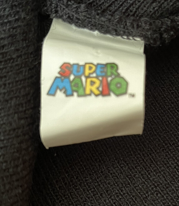 Super Mario Black Youth Beanie/Stocking Cap