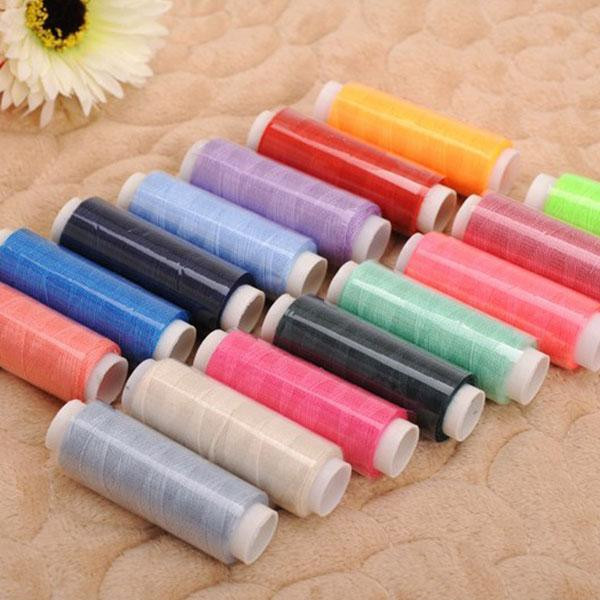 39-Color Polyester Sewing Thread Set - Hand & Machine Sewing