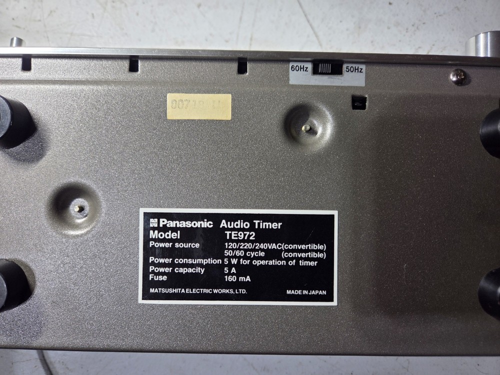 Vintage National Audio Timer TE 97 Japan Tested