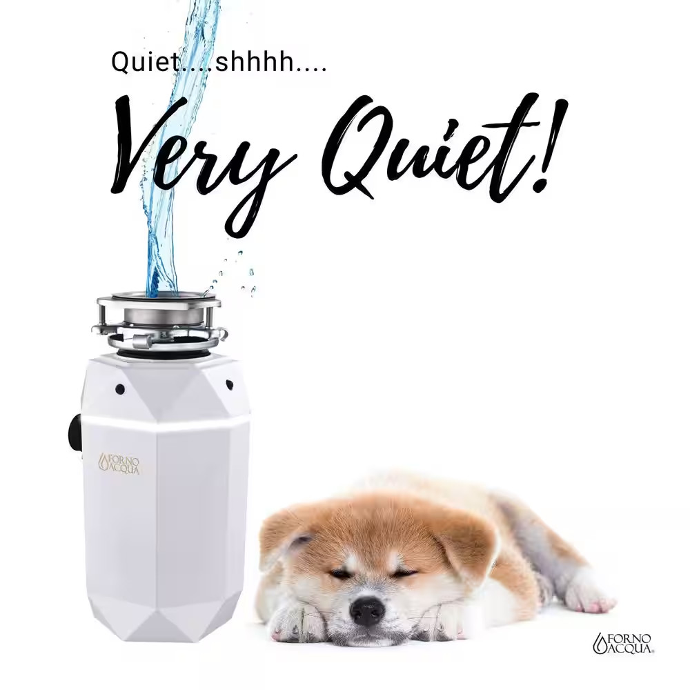 Bright Diamond Corded Moonstone 1 HP Continuous Feed Super Quiet Garbage Disposa