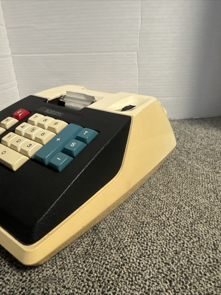 Unitrex Eiko Electric E2082 ● 10 Key Adding Machine Printer 1970s Vintage Retro